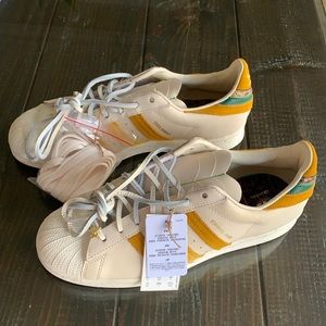 adidas Cream and Yellow Men's Shoes